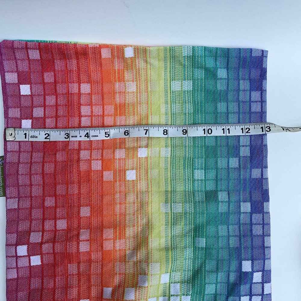Lenny Lamb Mosaic Rainbow Tote Carry Shopping Bag - Picture 6 of 10